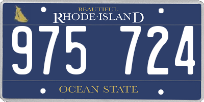 RI license plate 975724