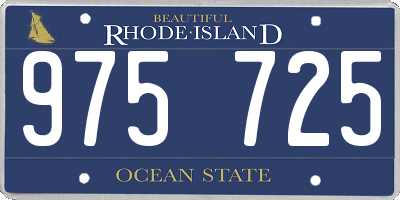 RI license plate 975725