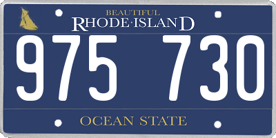 RI license plate 975730