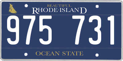 RI license plate 975731