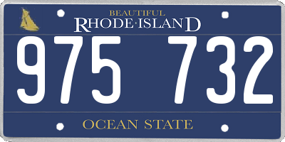 RI license plate 975732