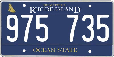 RI license plate 975735