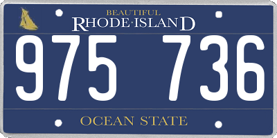 RI license plate 975736