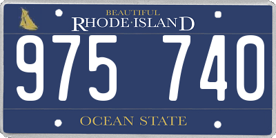 RI license plate 975740
