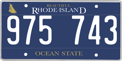 RI license plate 975743