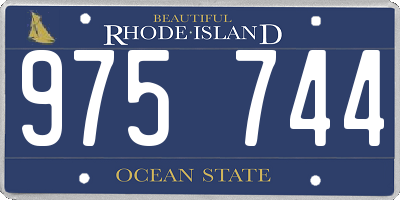 RI license plate 975744
