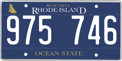 RI license plate 975746