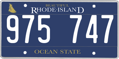 RI license plate 975747