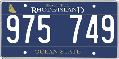 RI license plate 975749
