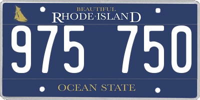 RI license plate 975750