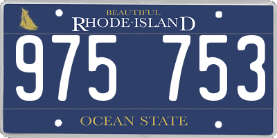 RI license plate 975753