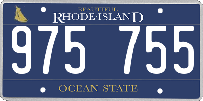 RI license plate 975755