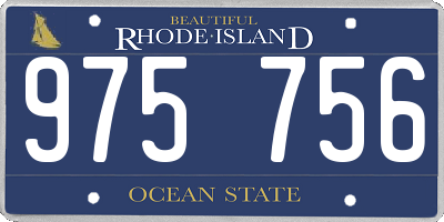 RI license plate 975756