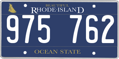 RI license plate 975762