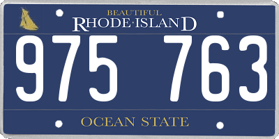 RI license plate 975763