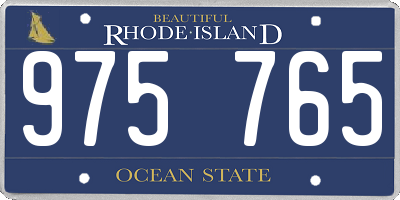 RI license plate 975765