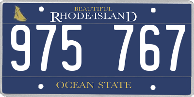 RI license plate 975767
