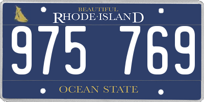 RI license plate 975769