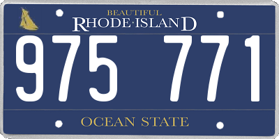 RI license plate 975771