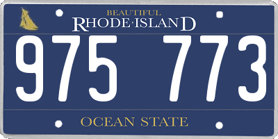 RI license plate 975773