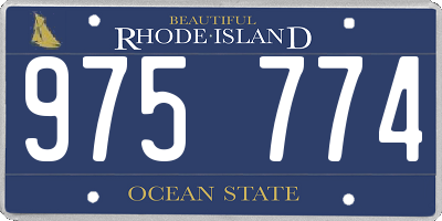RI license plate 975774