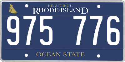 RI license plate 975776
