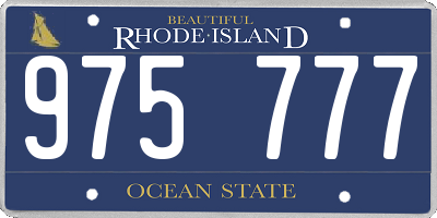 RI license plate 975777
