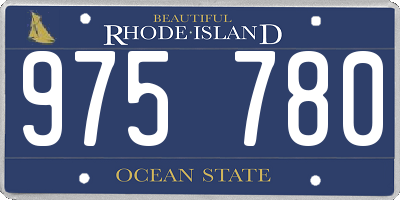 RI license plate 975780
