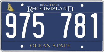 RI license plate 975781