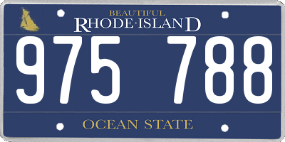 RI license plate 975788