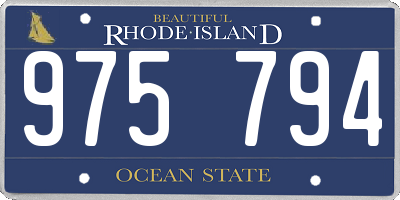RI license plate 975794