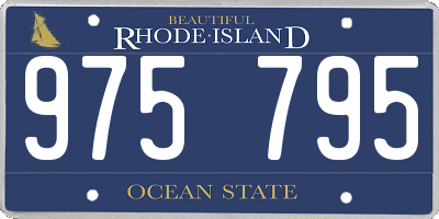 RI license plate 975795