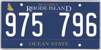 RI license plate 975796