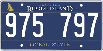 RI license plate 975797