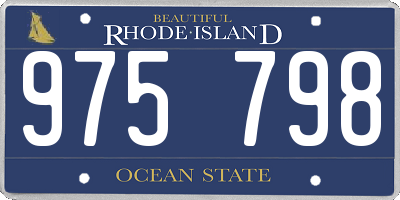 RI license plate 975798