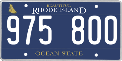 RI license plate 975800