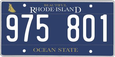 RI license plate 975801