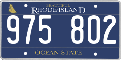 RI license plate 975802