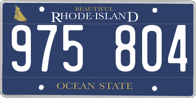 RI license plate 975804