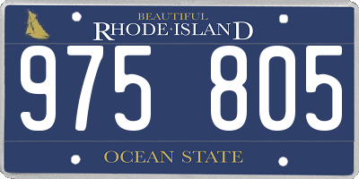 RI license plate 975805
