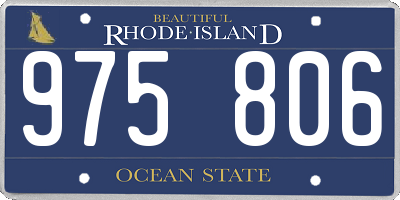 RI license plate 975806