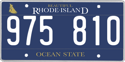 RI license plate 975810