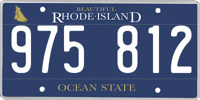 RI license plate 975812