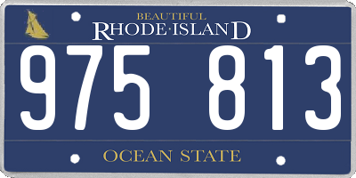 RI license plate 975813