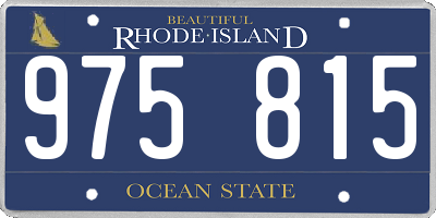 RI license plate 975815