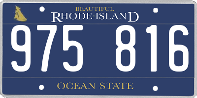 RI license plate 975816