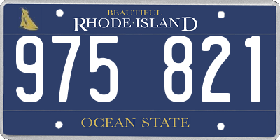 RI license plate 975821