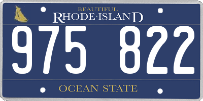 RI license plate 975822