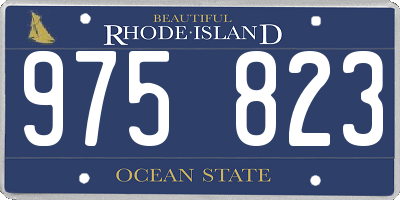 RI license plate 975823