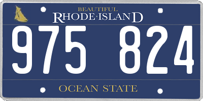 RI license plate 975824